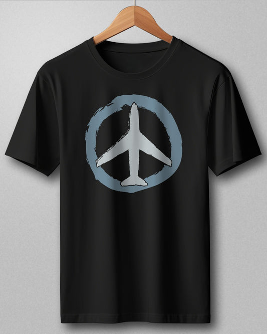 Peace Aero Black Regular T Shirt